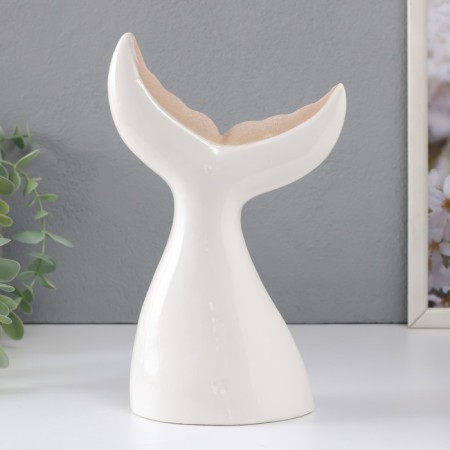 Souvenir Ceramics "Big Tail of the Whale" Sand-white 13.8x8x22.6 cm