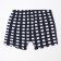 Panties men's boxers, white/dark blue square, size 56