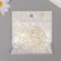 Decor for creativity plastic "Bant" Pearl set 25 pcs 1.4x1.8 cm