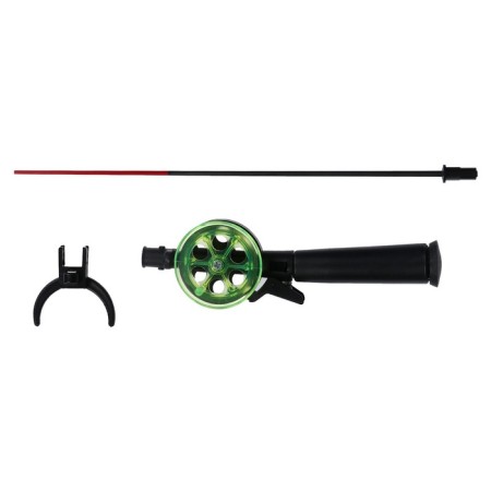 Winter fishing rod "techno" d = 55 mm, plastic handle, fiberglass whip, mix-4