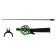 Winter fishing rod "techno" d = 55 mm, plastic handle, fiberglass whip, mix