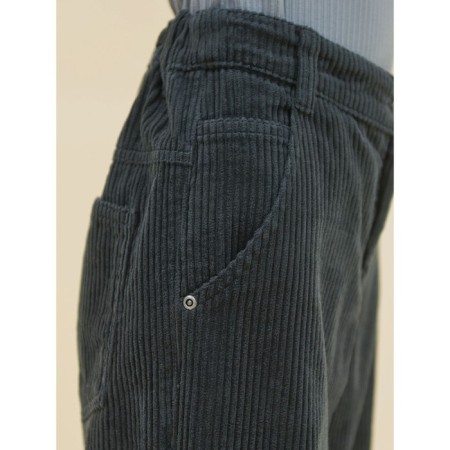 Pants for girls, height 146 cm, dark gray color-5