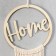 Panel Wall Macrame technique "Heart Home" 80x22 cm