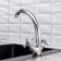 Kitchen mixer BOOU BA5330-1F-E020-B723, two-welfare, brass, chrome