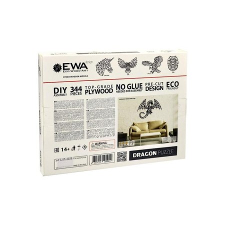 Wooden interior puzzle Ewa Design "Dragon"-4