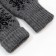 Women's mittens, gray color, size 18