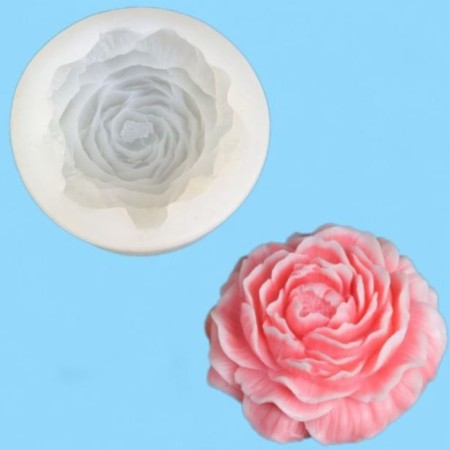 Mold Silicon "Pionovid Rose" 9.5x3 cm