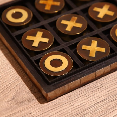 Game of desktop "Cross-cuts" 16x16 cm, polyurez, bone-3