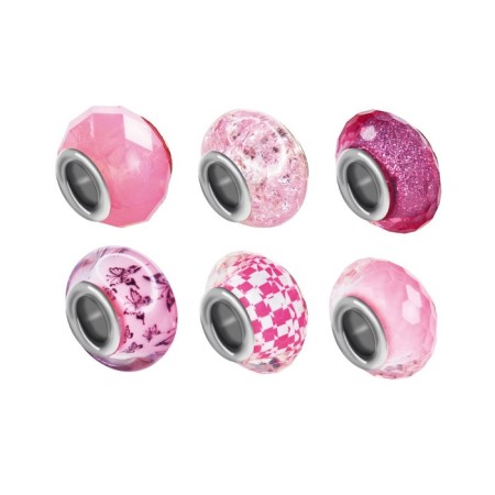 Excavations "Beads for the Bracelet" (6 beads-charts) pink-1