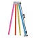 Black pencil with the eraser "ruler", hardness of HB, round body, mix