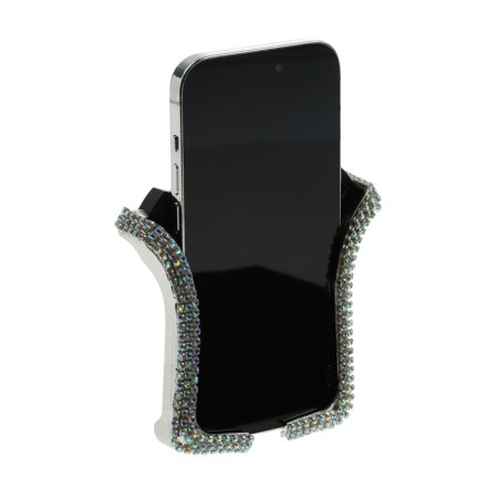 Phone holder in a deflector with rhinestones-7