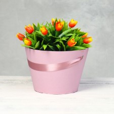 Carrying cone to flowers, dusty rose 11.5 x 17 x 12 cm