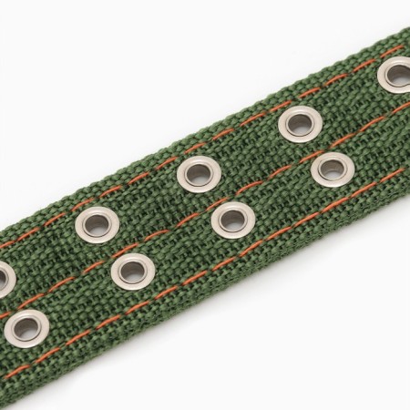 The collar is four-layer, 64 x 4 cm, Osh 50-58 cm, polyester, green-6