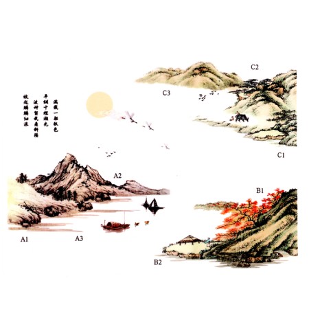 Stick 3D Interior mountains Tien Shan 190*140cm-1