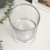 Glass of glass for 1 candle "glass on a short leg" transparent