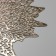 Serving napkin on the Venice table, d = 38 cm, gold color