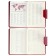 Deliciper of Leduced A5, 160 Prestige sheets, solid cover, artificial leather, magnetic straps, red