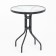 Set of garden furniture: table, 2 stools, brown