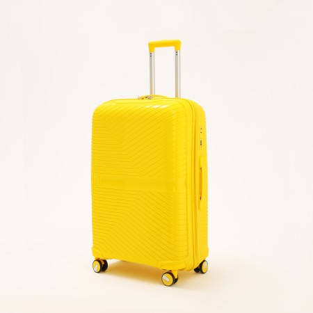 Big suitcase 28 ", lightning department, code castle, 4 wheels, yellow color