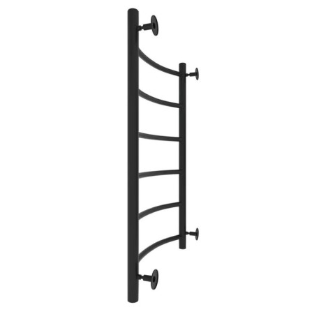 Water towel "Sanprise" Classic P6, 500x800 mm, lower connection., Black matte-12