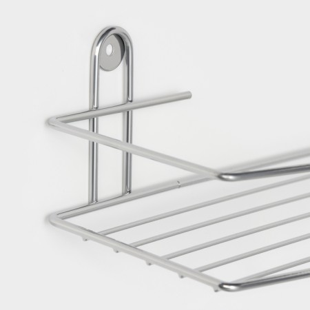 Bath shelf straight, 34 × 11.5 × 4.5 cm, color chromium-2