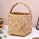 Alyonka basket, wicker, medium, 22x22x19/28 cm, birch bark