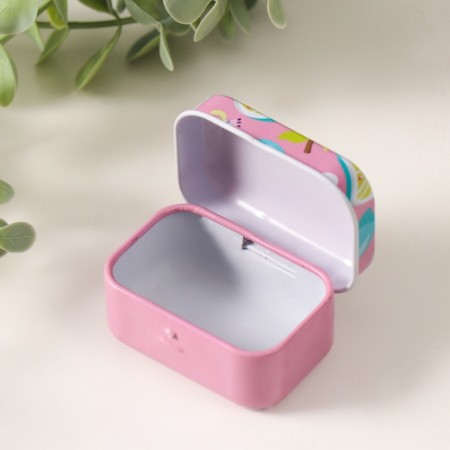 Rectangular Metal Casket "Mix" MIX 5.8x4.2x2.6cm-5
