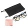 Glasses for the computer "Master K", 14.5 x 2.7 x 4.9 cm, lens 5 x 4.9 cm, case, napkin