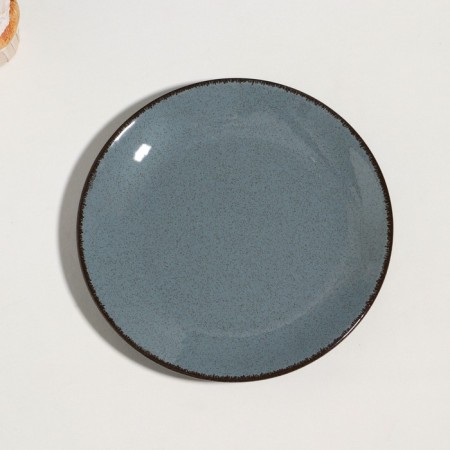 Plate "Pearl", d = 21 cm, blue, porcelain
