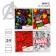 Notebook in a line of 24 sheets, 5 types of mix, cover covering cardboard, avengers