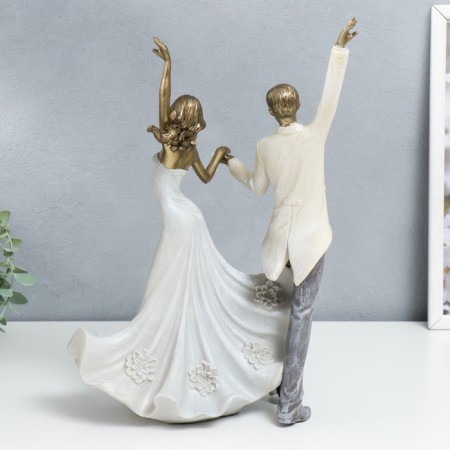 Polystone souvenir "Newlywed - Wedding Dance" 35.5x14x25 cm-2
