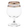 Set of glasses for brandy Sylvia, Panto Gold decor, 400 ml x 6 pcs.