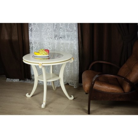 Gloria Gloria table, 740x740x650, dairy oak-5