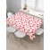Groundpress on the table "hearts", rectangular, oxford, size 120x145 cm