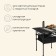 Tourist Maclay table, 58x58x58 cm, with organizer, black color