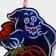 Decorative luminous jewelry (suspension) "Ghost and pumpkin" 30.5x29.5 cm