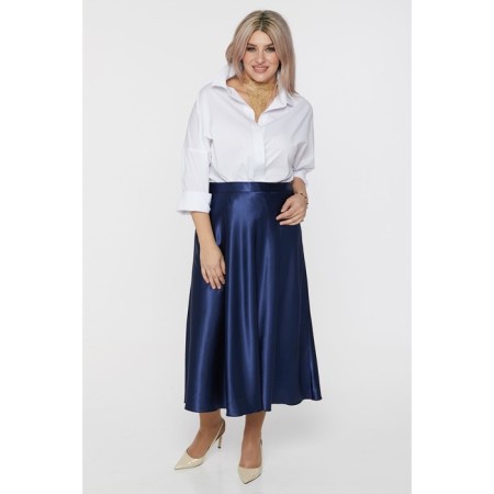 Female skirt, size 62, blue color-2