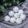 Set of balls plastic D-5 cm, 8 pcs "Bright confetti" white
