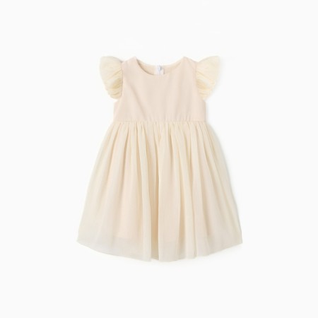 Платье для девочки, MINAKU :Party Dress, цвет молочный, рост 110 см