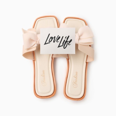 Women's slippers with an open nose, size 40-41, milk color-7