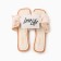 Women's slippers with an open nose, size 40-41, milk color