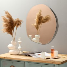 Wall mirror, 50x57 cm, with 1 plate