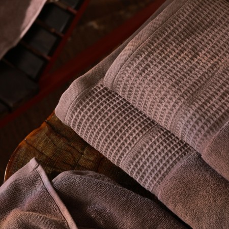 Trure -colored towel SL Home: Waffle "Soft Mist" 100x180 cm, 100% cotton, 490 g/m2-2