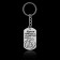 Key keychain token "Take care of yourself", 9.5 x 2.7 cm