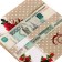 Wooden envelope carved "Happy birthday!" roses, gold bow