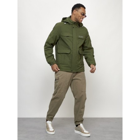Sports male jacket, size 50, khaki color-6