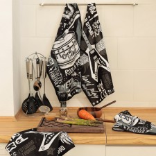 A set of kitchen towels of Dolyana Rock’N’Roll 35x60cm-4pcs, 100% HL