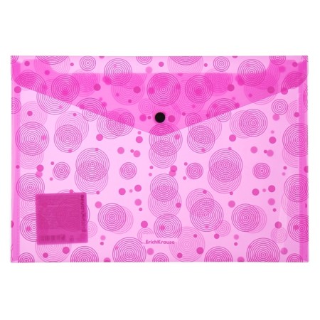 The A4 button, 180 microns, Erichkrause "Neon Dots", glossy, translucent, with a pattern, with a pattern-5