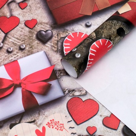 Package paper, glossy "Love", 70 x 100 cm-1