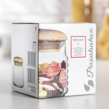 Bank for bulk products glass Babylon, 660 ml-2